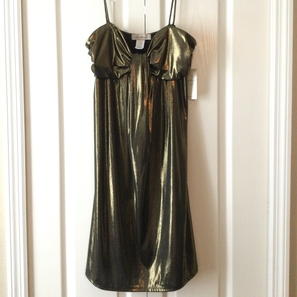Gold metallic dress  XL